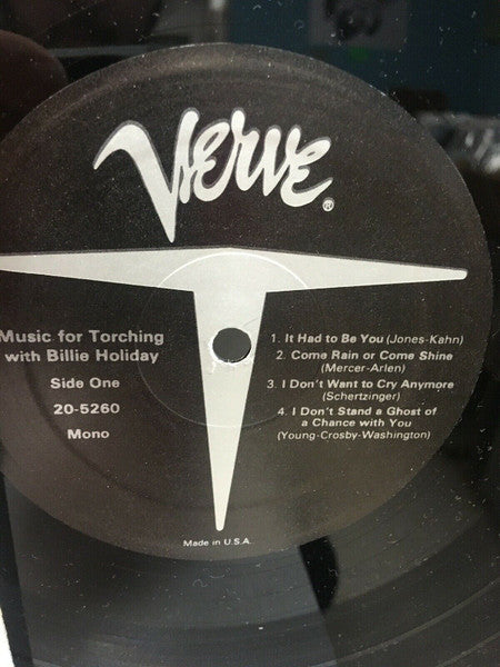 Billie Holiday : Music For Torching With Billie Holiday (LP,Album,Club Edition,Reissue,Mono)