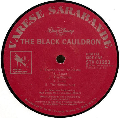 Elmer Bernstein Conducting Utah Symphony Orchestra : The Black Cauldron (LP,Album)