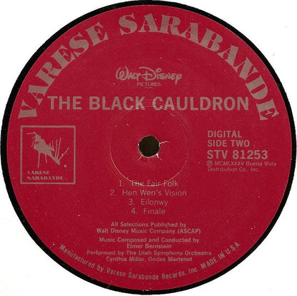 Elmer Bernstein Conducting Utah Symphony Orchestra : The Black Cauldron (LP,Album)