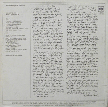 Johnny Cash : At Folsom Prison (LP,Album,Reissue)