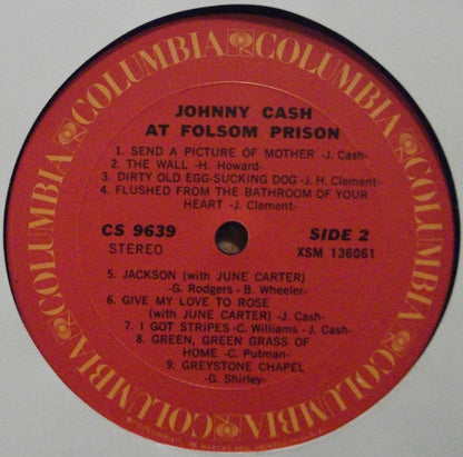 Johnny Cash : At Folsom Prison (LP,Album,Reissue)