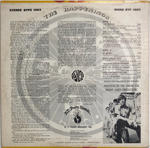 Happenings, The : Psycle (LP,Album,Mono)