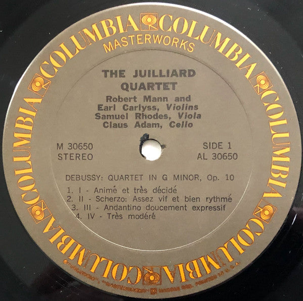 Claude Debussy / Maurice Ravel - Juilliard String Quartet : String Quartets (LP,Album,Stereo)