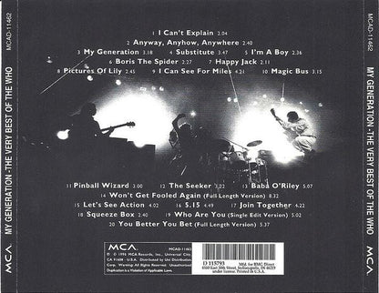 Who, The : My Generation - The Very Best Of The Who (Compilation,Club Edition,Remastered)