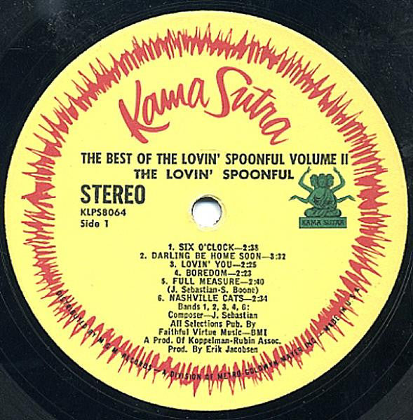 Lovin' Spoonful, The : The Best Of The Lovin' Spoonful (Volume Two) (LP,Compilation,Stereo)