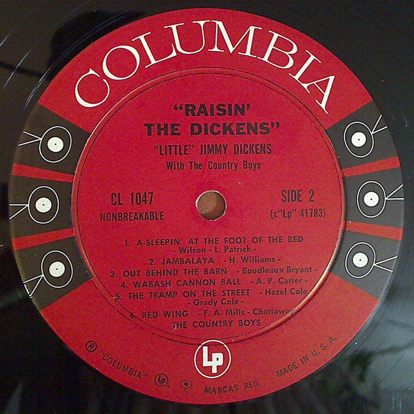 Little Jimmy Dickens With Country Boys, The : Raisin' The Dickens (LP,Album,Mono)