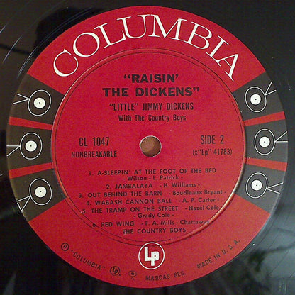 Little Jimmy Dickens With Country Boys, The : Raisin' The Dickens (LP,Album,Mono)