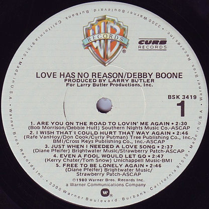 Debby Boone : Love Has No Reason (LP,Album)