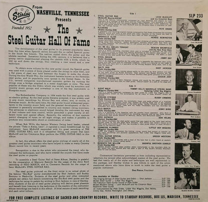 Various : The Steel Guitar Hall Of Fame (LP,Compilation,Mono)