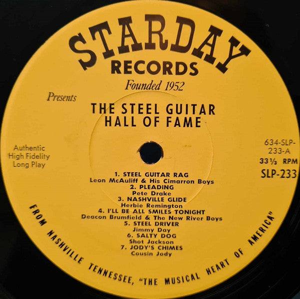 Various : The Steel Guitar Hall Of Fame (LP,Compilation,Mono)