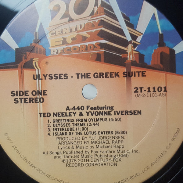 A-440 Feat. Ted Neeley & Yvonne Iversen : Ulysses: The Greek Suite (LP,Album)