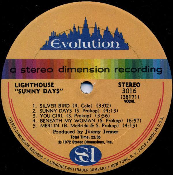 Lighthouse (2) : Sunny Days (LP,Album)