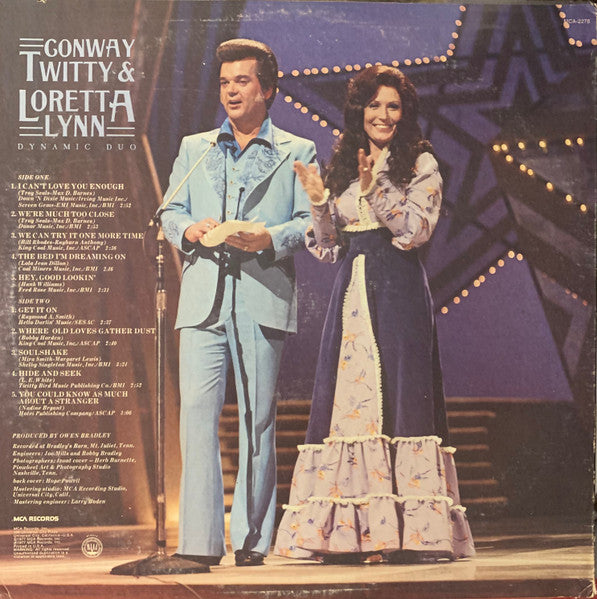 Conway Twitty & Loretta Lynn : Dynamic Duo (LP,Album,Stereo)