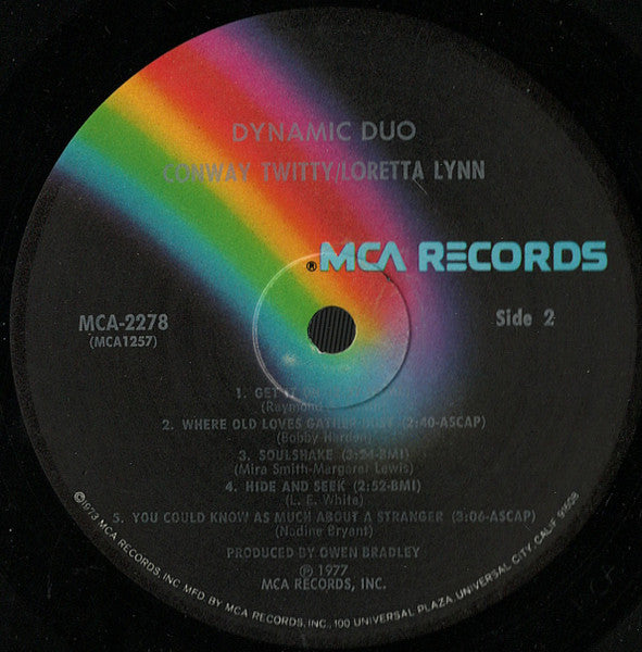 Conway Twitty & Loretta Lynn : Dynamic Duo (LP,Album,Stereo)