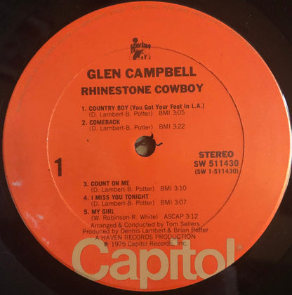 Glen Campbell : Rhinestone Cowboy (LP,Album,Club Edition,Stereo)