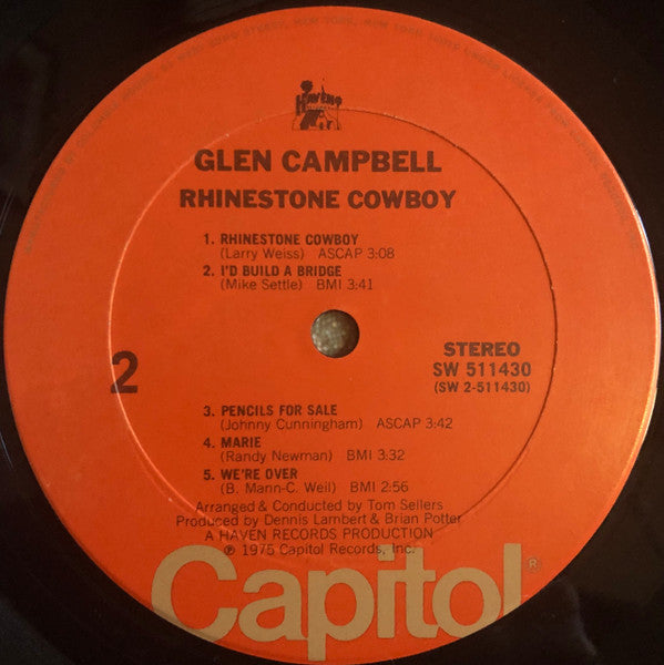 Glen Campbell : Rhinestone Cowboy (LP,Album,Club Edition,Stereo)