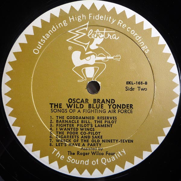 Oscar Brand With Roger Wilco Four, The : The Wild Blue Yonder (LP,Album,Mono)