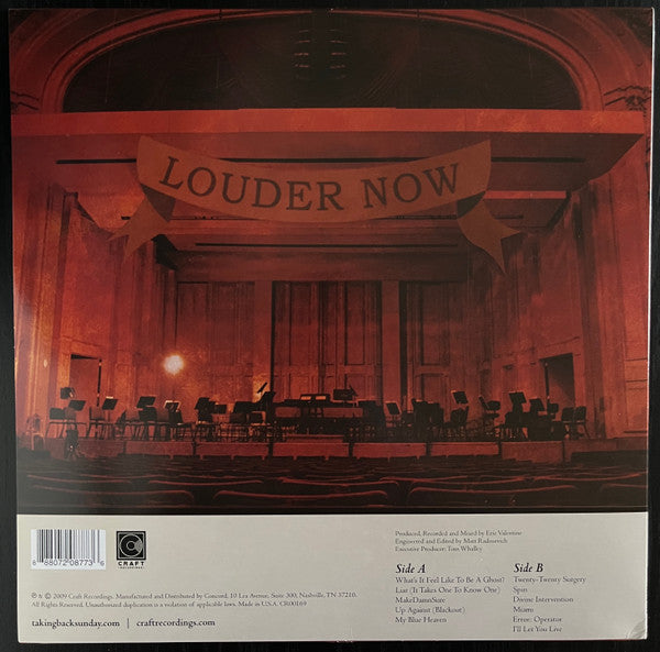 Taking Back Sunday : Louder Now (LP,Album,Limited Edition,Reissue)