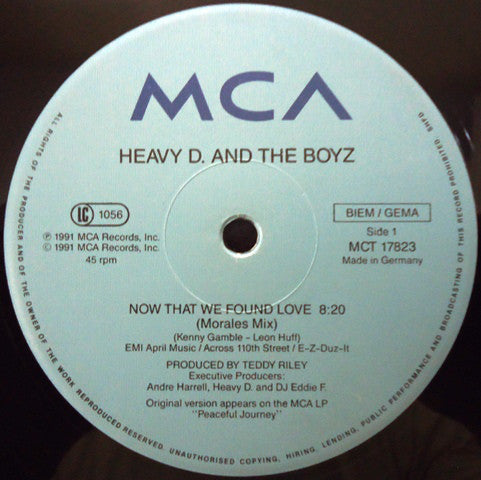 Heavy D. & The Boyz : Now That We Found Love (Morales Remix) (12",45 RPM)