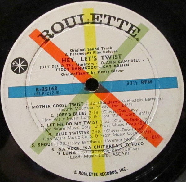 Joey Dee & The Starliters : Hey, Let's Twist! (Original Soundtrack Recording) (LP,Album,Mono)