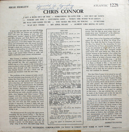 Chris Connor : Chris Connor (LP,Mono)