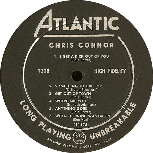 Chris Connor : Chris Connor (LP,Mono)