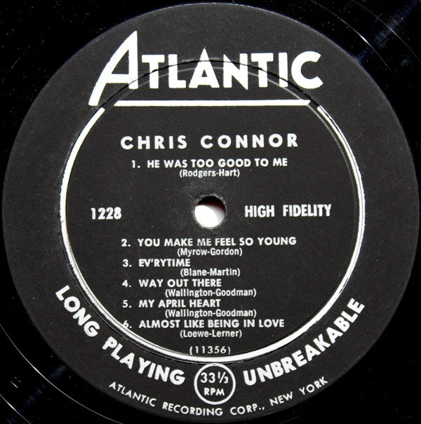 Chris Connor : Chris Connor (LP,Mono)