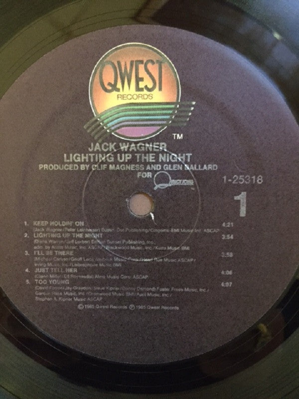 Jack Wagner : Lighting Up The Night (LP,Album)