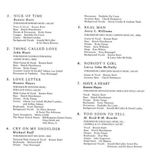 Bonnie Raitt : Nick Of Time (Album)