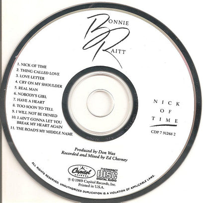 Bonnie Raitt : Nick Of Time (Album)