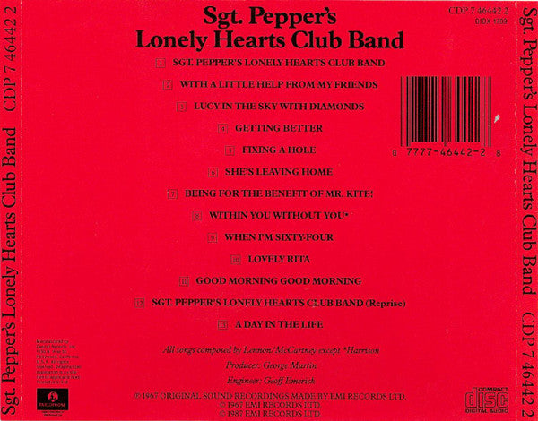 Beatles, The : Sgt. Pepper's Lonely Hearts Club Band (Album,Reissue)
