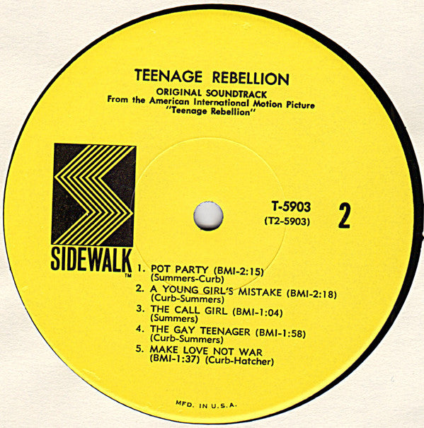 Bob Summers / Mike Curb : Teenage Rebellion (LP,Mono)