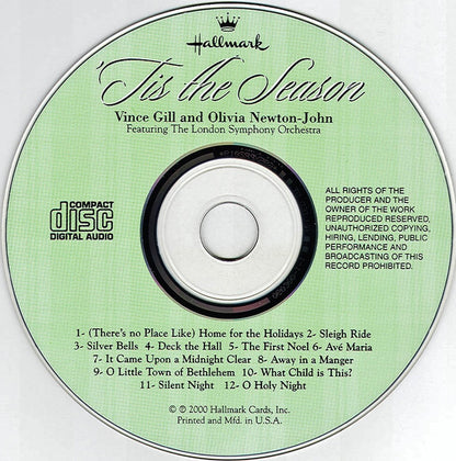 Vince Gill And Olivia Newton-John Featuring London Symphony Orchestra, The : 'Tis The Season (Album,Stereo)