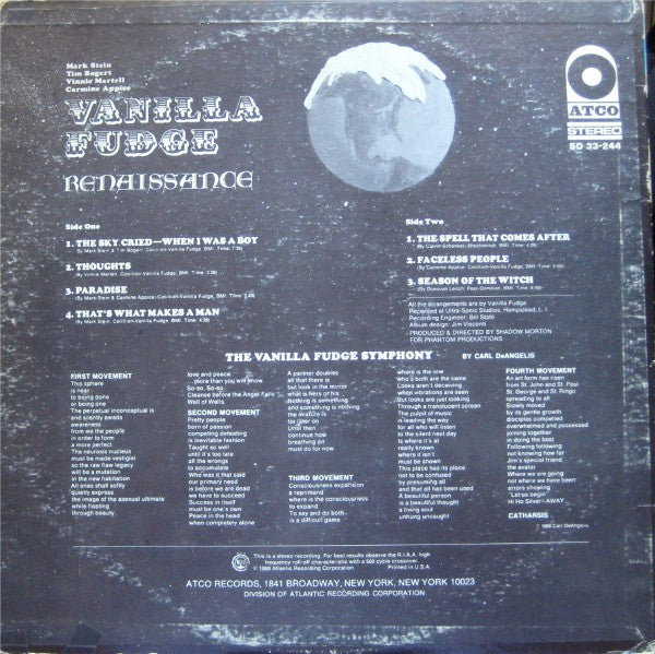 Vanilla Fudge : Renaissance (LP,Album,Stereo)