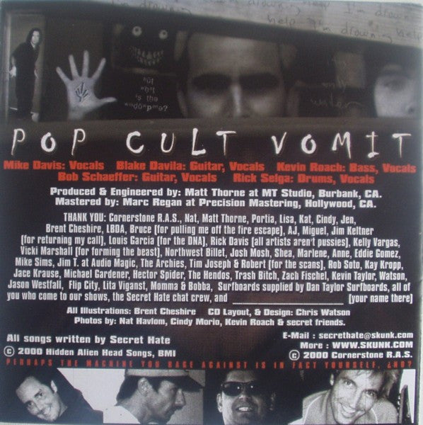 Secret Hate : Pop Cult Vomit (Album)