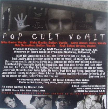 Secret Hate : Pop Cult Vomit (Album)