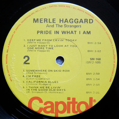 Merle Haggard And Strangers (5), The : Pride In What I Am (LP,Album,Reissue)