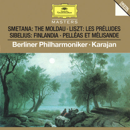 Bedřich Smetana, Jean Sibelius, Franz Liszt, Berliner Philharmoniker, Herbert von Karajan : Smetana: The Moldau · Liszt: Les Préludes / Sibelius: Finlandia · Pelléas Et Mélisande (Compilation,Remastered)
