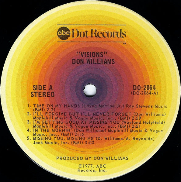 Don Williams (2) : Visions (LP,Album)