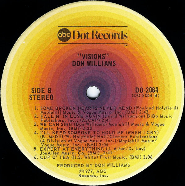 Don Williams (2) : Visions (LP,Album)