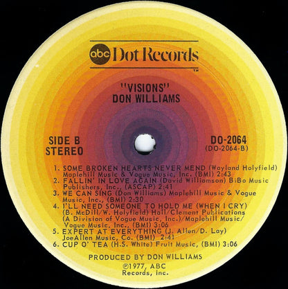 Don Williams (2) : Visions (LP,Album)