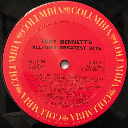 Tony Bennett : All Time Greatest Hits (LP,Compilation)