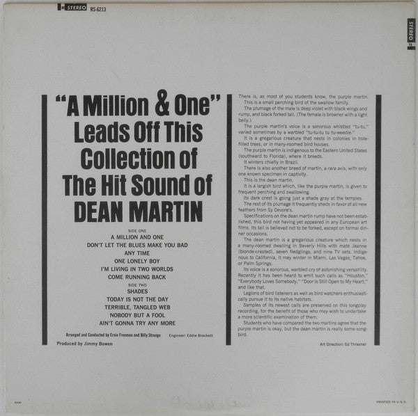 Dean Martin : The Hit Sound Of Dean Martin (LP,Album,Stereo)
