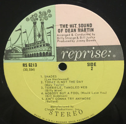 Dean Martin : The Hit Sound Of Dean Martin (LP,Album,Stereo)