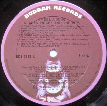 Gladys Knight And The Pips : I Feel A Song (LP,Album)