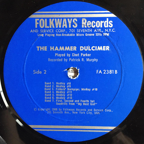 Chet Parker : The Hammer Dulcimer Played By Chet Parker (LP)