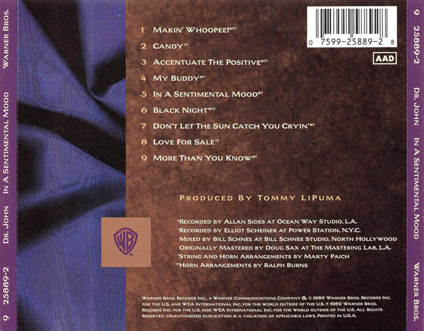 Dr. John : In A Sentimental Mood (Album)