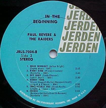 Paul Revere & The Raiders : In The Beginning (LP,Reissue,Stereo)