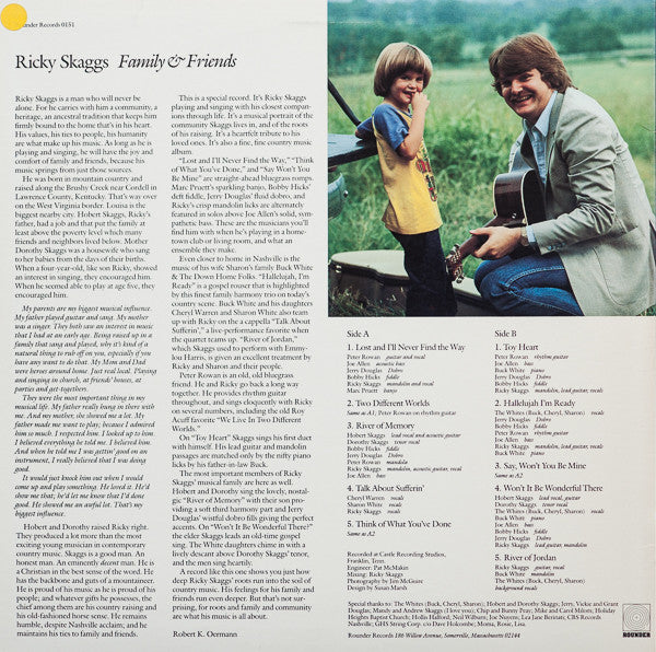 Ricky Skaggs : Family & Friends (LP,Album)
