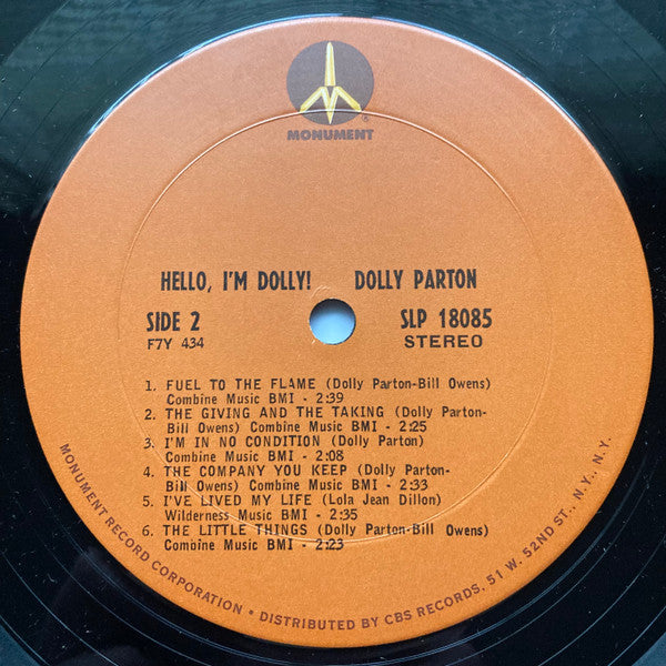 Dolly Parton : Hello, I'm Dolly (LP,Album,Reissue,Stereo)